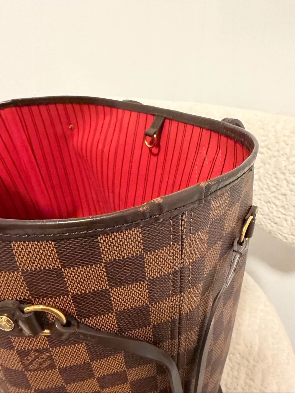 Louis Vuitton Brown Damier Ebene Neverfull MM